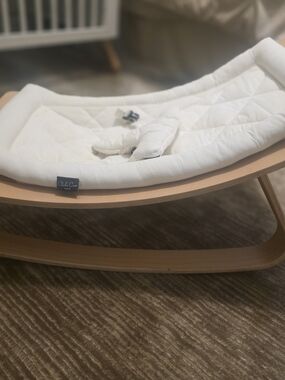 chic Cream Baby Rocker Cushion - Soft White Support